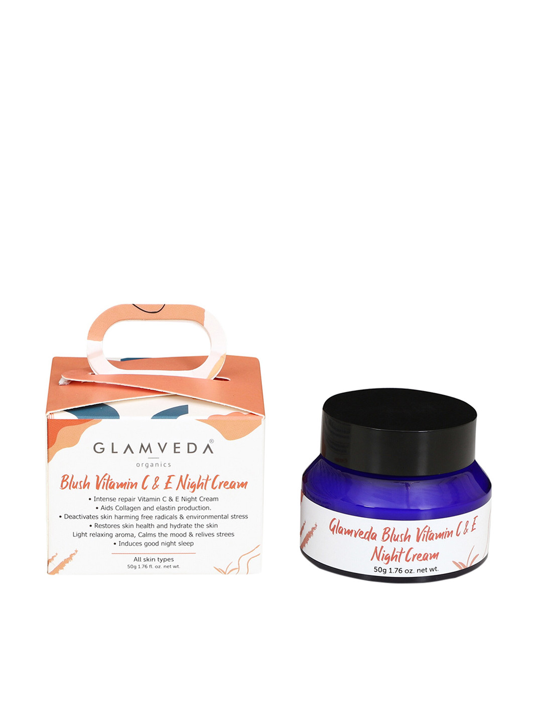 

GLAMVEDA Tan Blush Vitamin C & E Night Cream