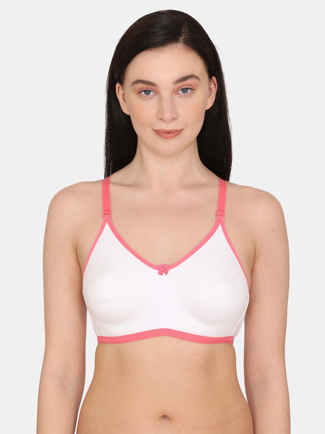 

Rosaline by Zivame White & Pink T-shirt Bra RO1048FASHWHITE