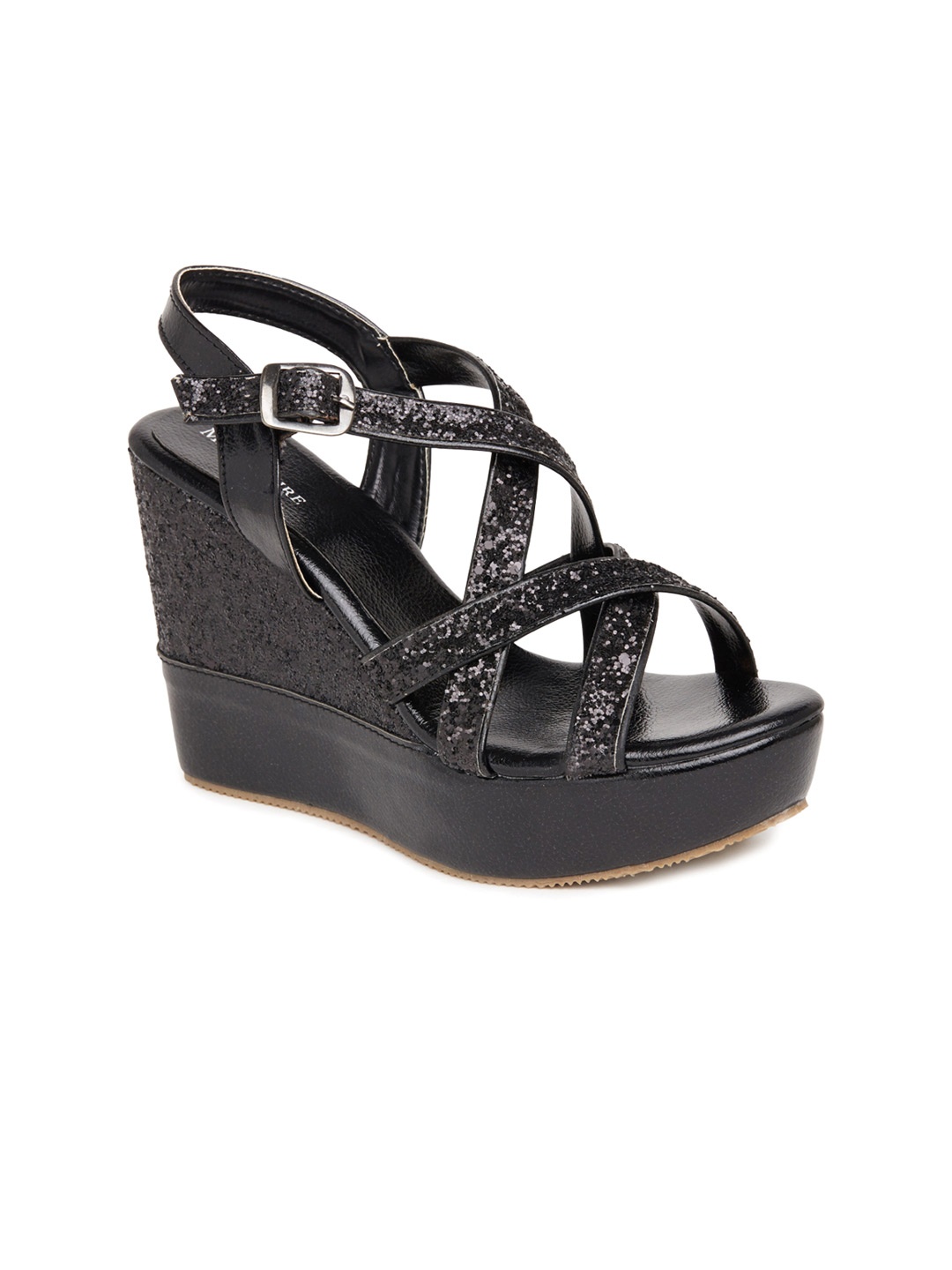 

Marc Loire Women Black Embellished Wedges