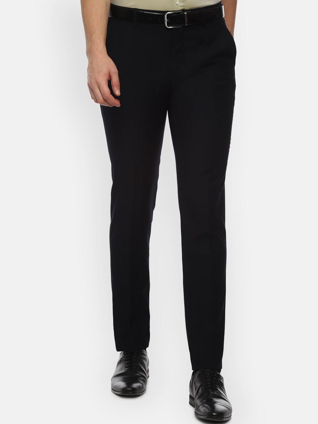 

Louis Philippe Men Black Slim Fit Formal Trousers