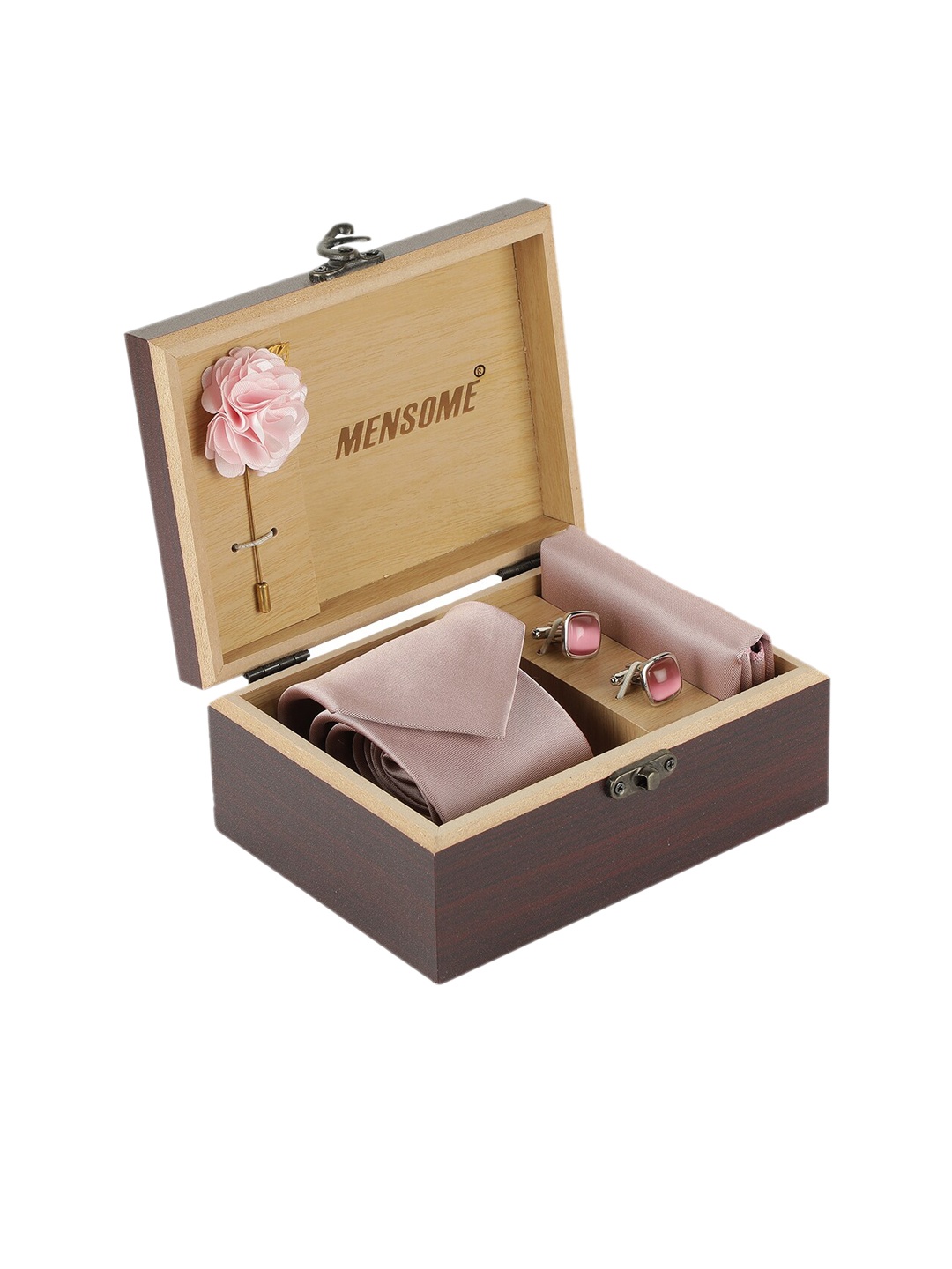 

MENSOME Men Peach-Coloured & Silver-Toned Accessory Gift Set