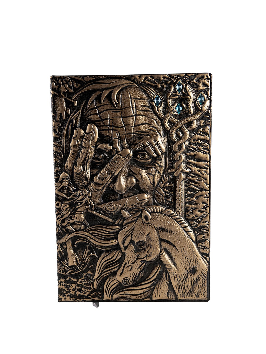 

BANGE Bronze-Toned Magician Handcrafted Leather Journal