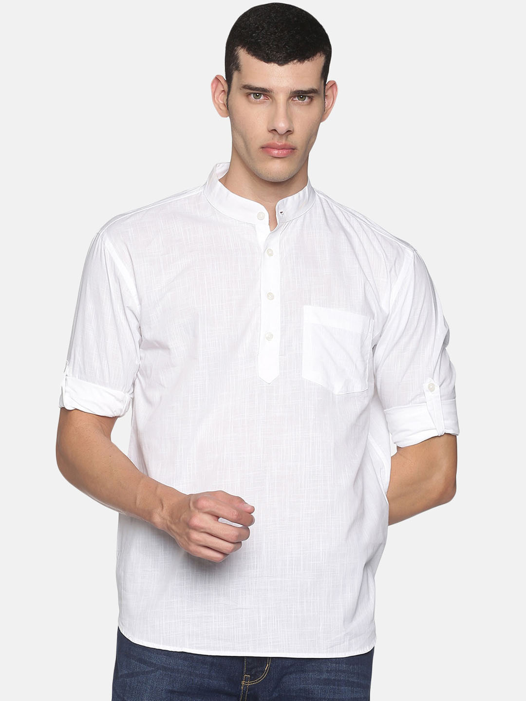 

Sethukrishna Men White Pure Cotton Kurta