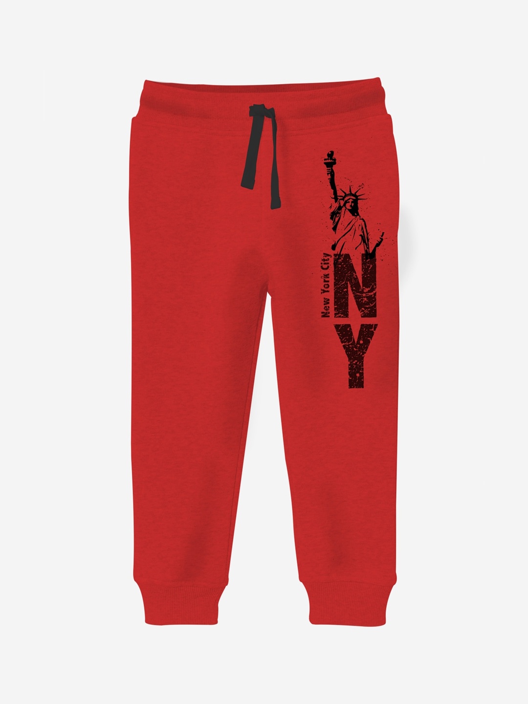 

x2o Boys Red & Black Printed Cotton Joggers