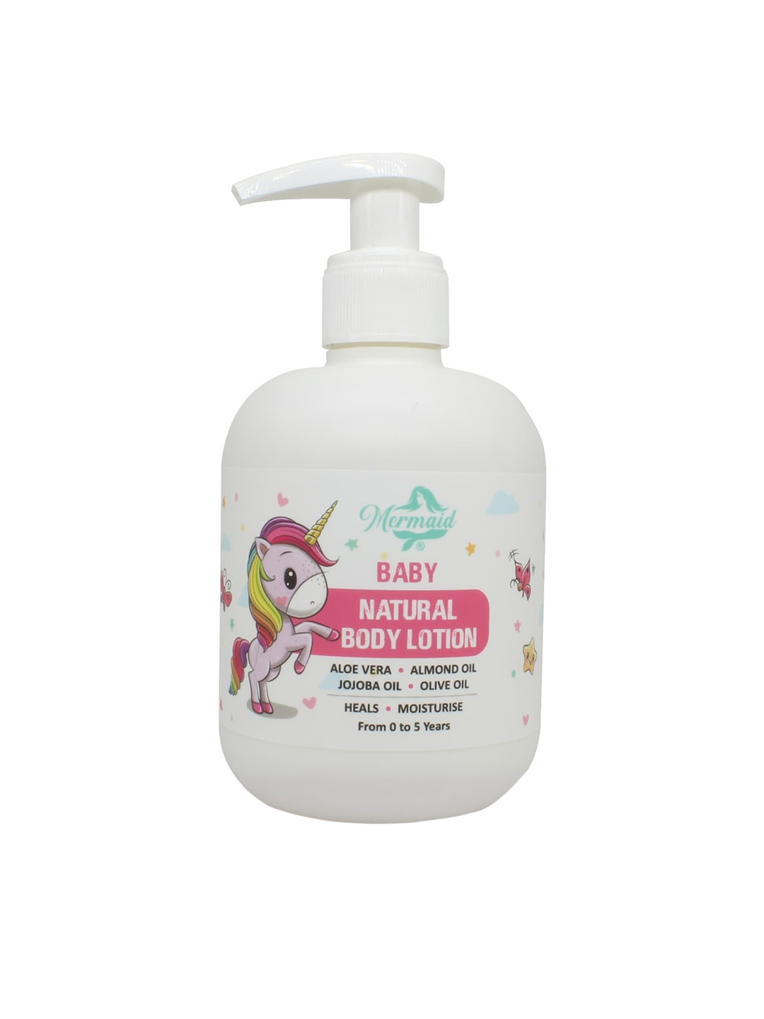 

Mermaid Natural Body Lotion with Aloevera & Jojoba Oil- 100ml, White