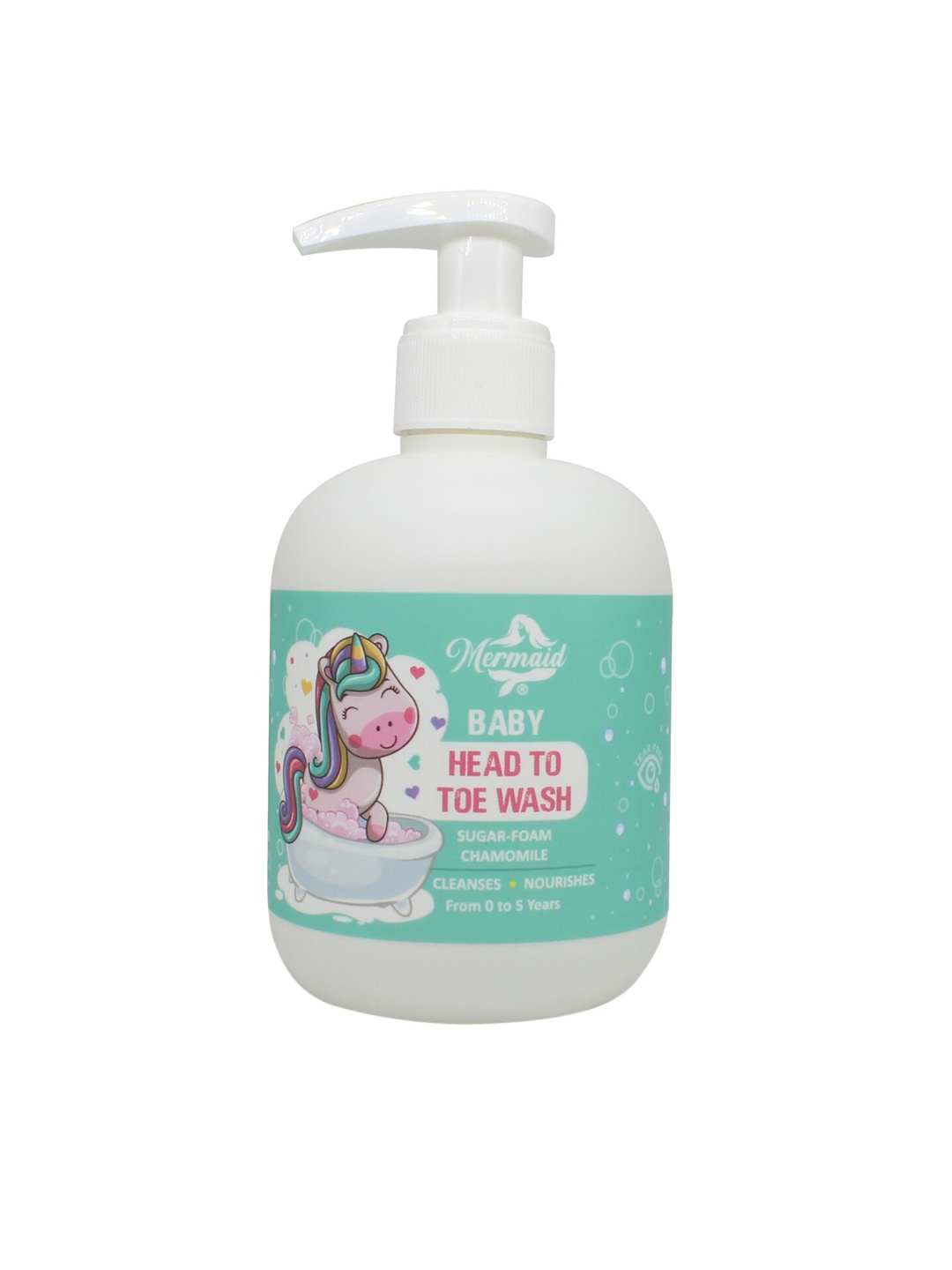 

Mermaid Head to Toe Baby Wash with Sugarbased Surfactants & Chamomile - 100 ml, White