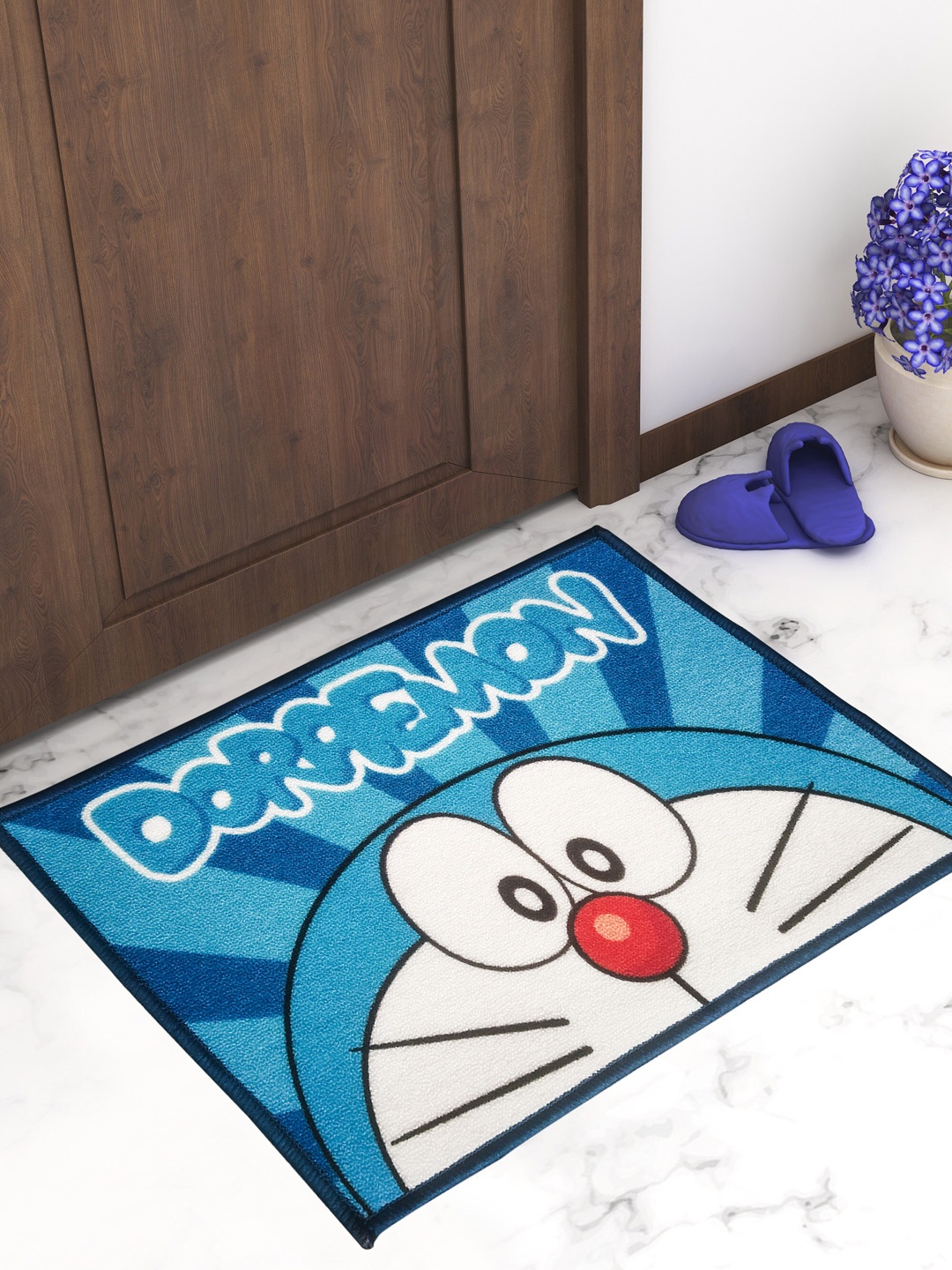 

Athom Trendz Kids Blue Doraemon Anti Skid Doormat
