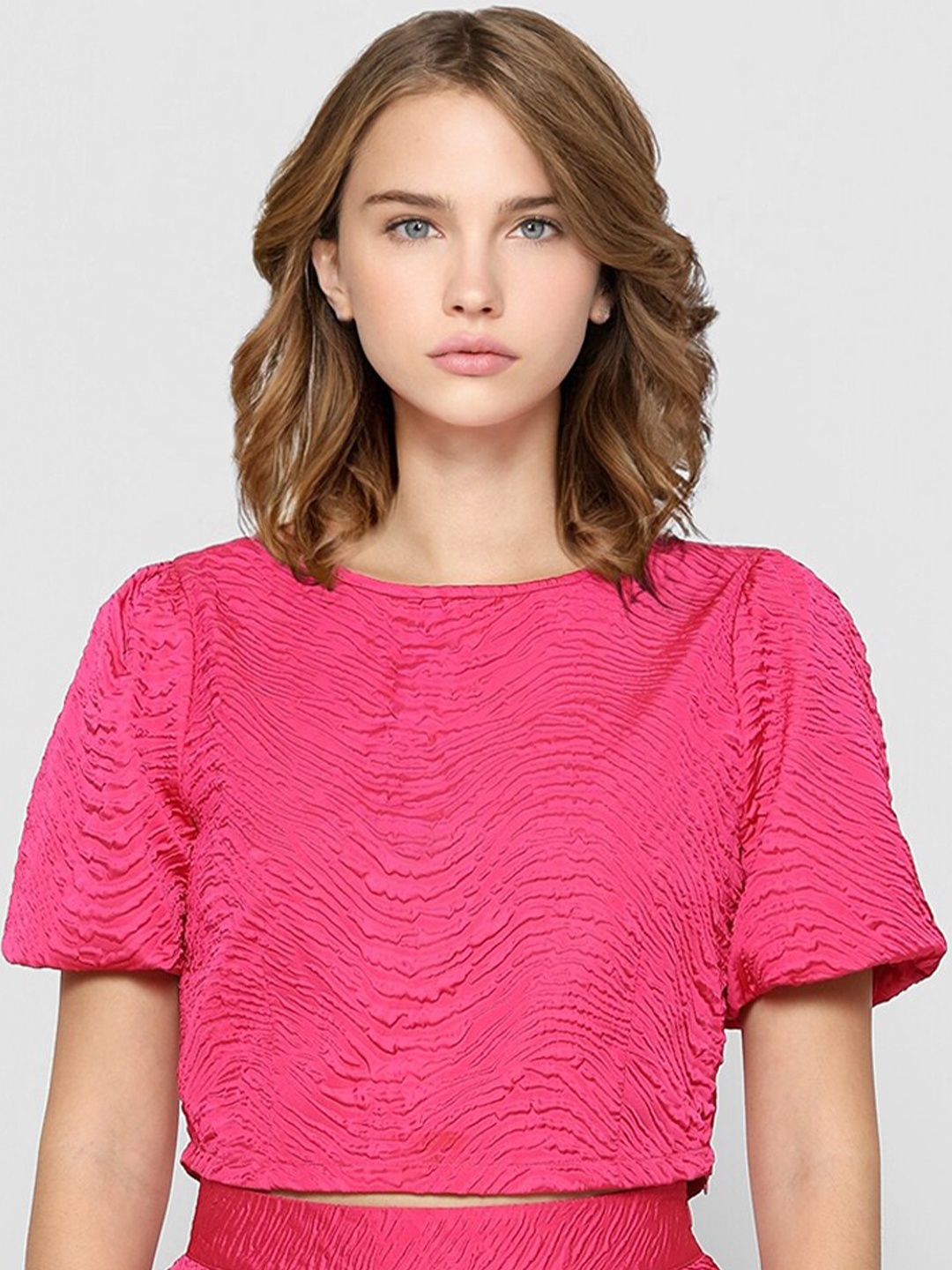 

ONLY Pink Regular Crop Top