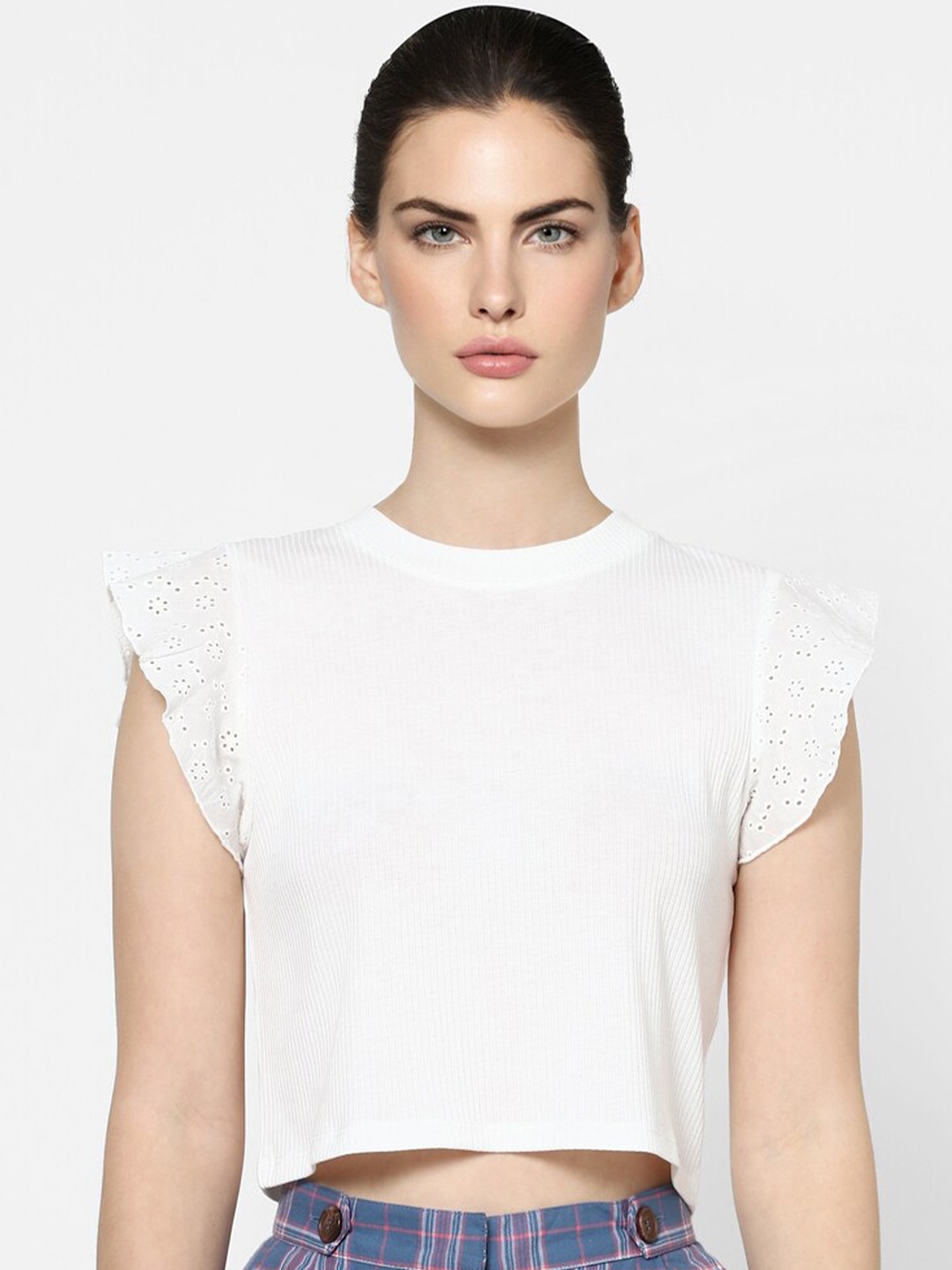 

ONLY White Regular Crop Top