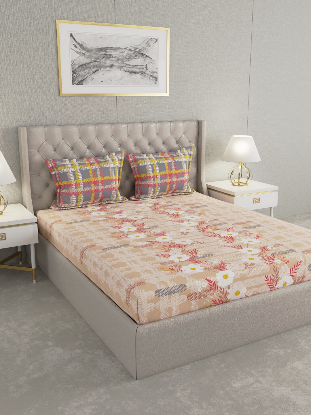 

Raymond Home Unisex Beige Floral
