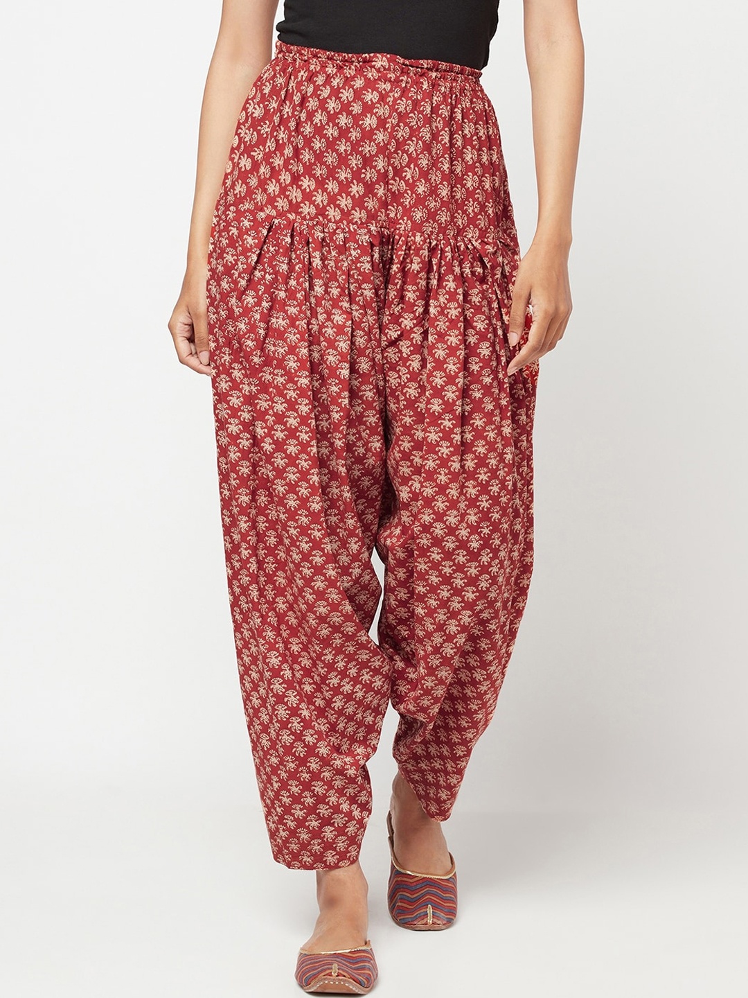 

Fabindia Woman Red Cotton Salwar