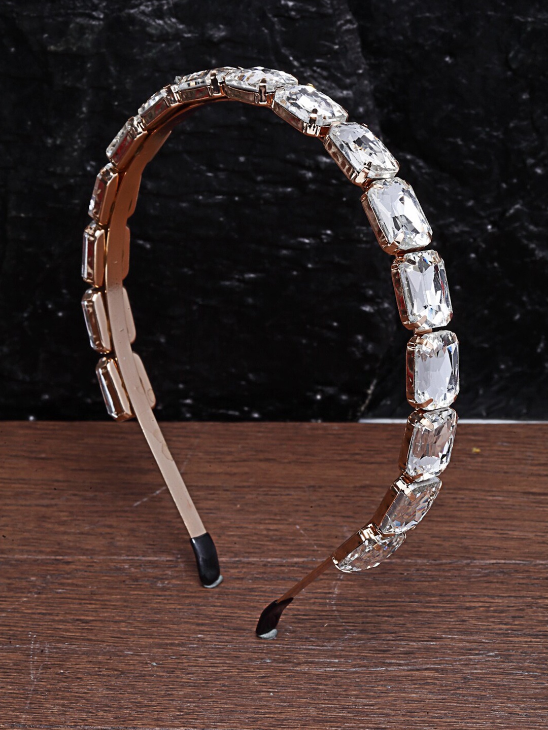 

Ferosh Women Gold-Toned & White Embellished Hairband