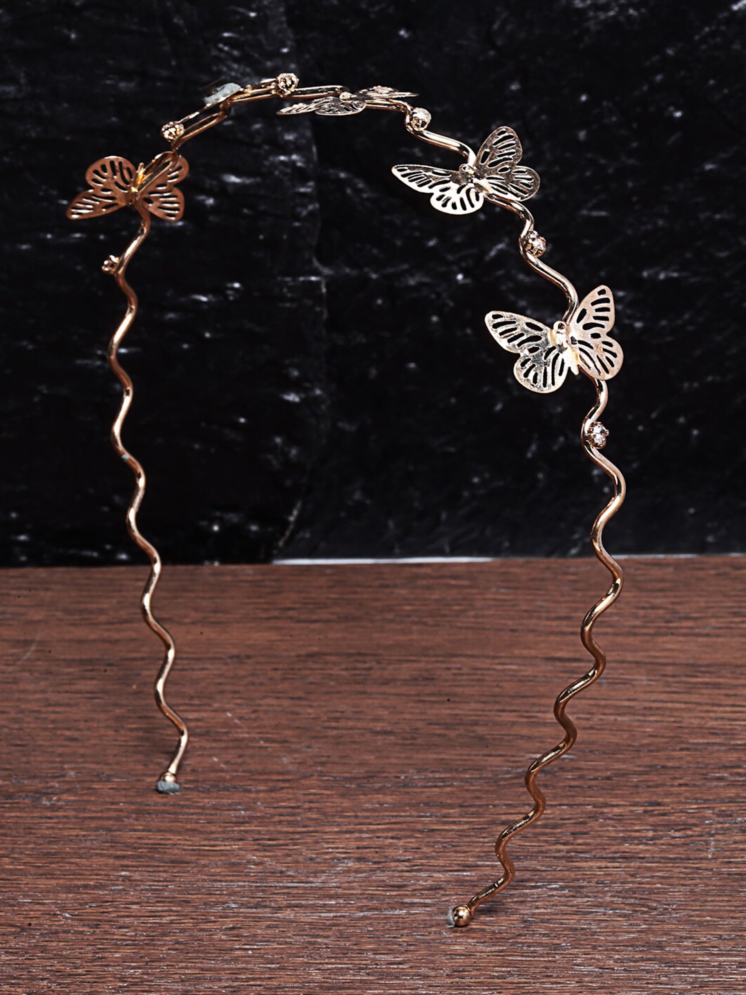 

Ferosh Women Gold-Toned Butterfly Hairband