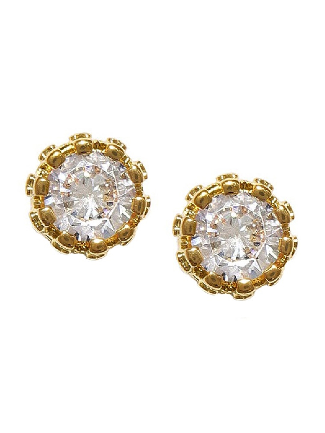 

OOMPH Gold-Toned Circular Studs Earrings