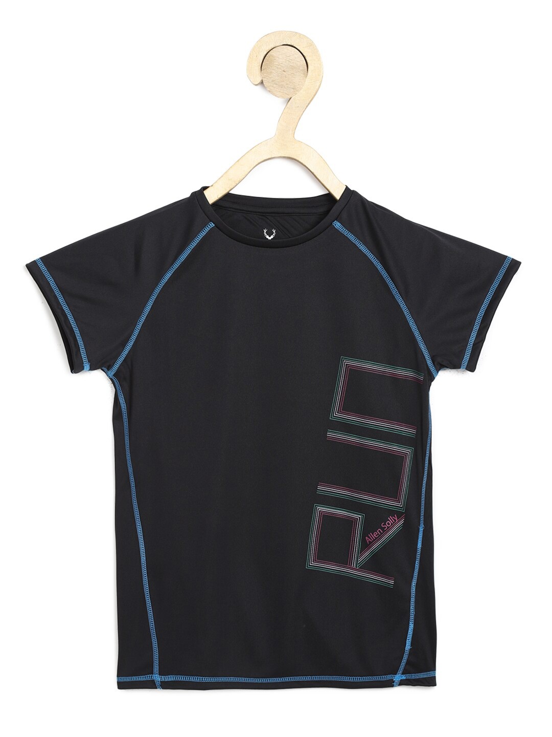 

Allen Solly Junior Girls Black Typography Printed T-shirt