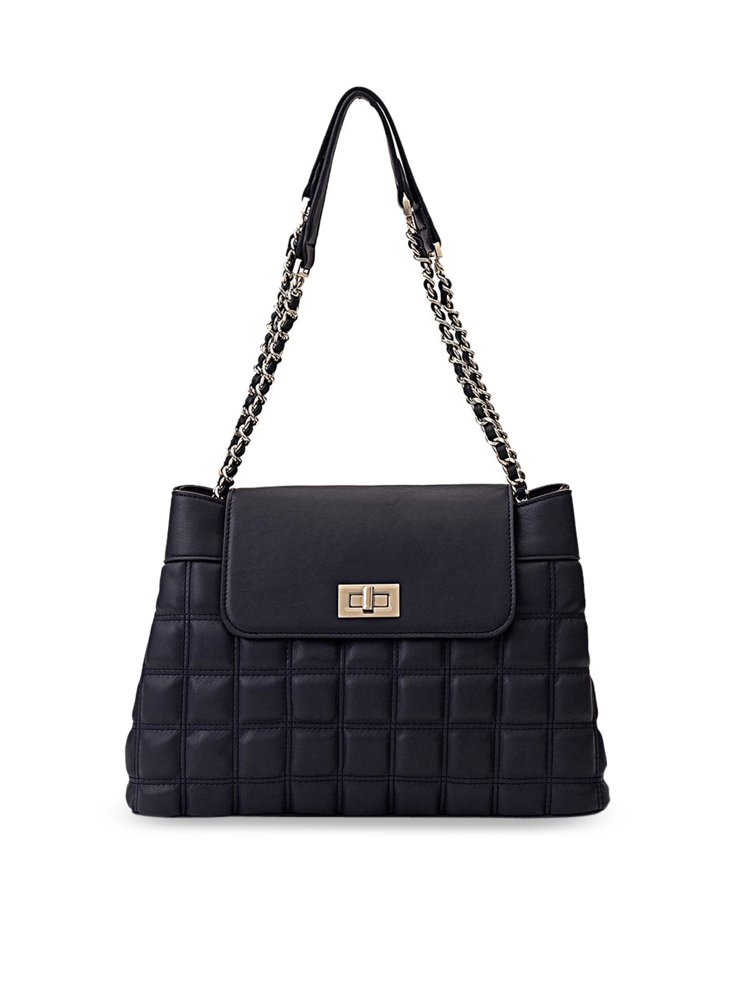 

MIRAGGIO Women Navy Blue Quilted Shoulder Bag