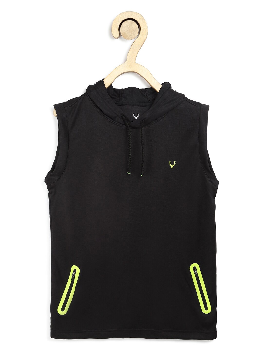 

Allen Solly Junior Boys Black Hooded T-shirt