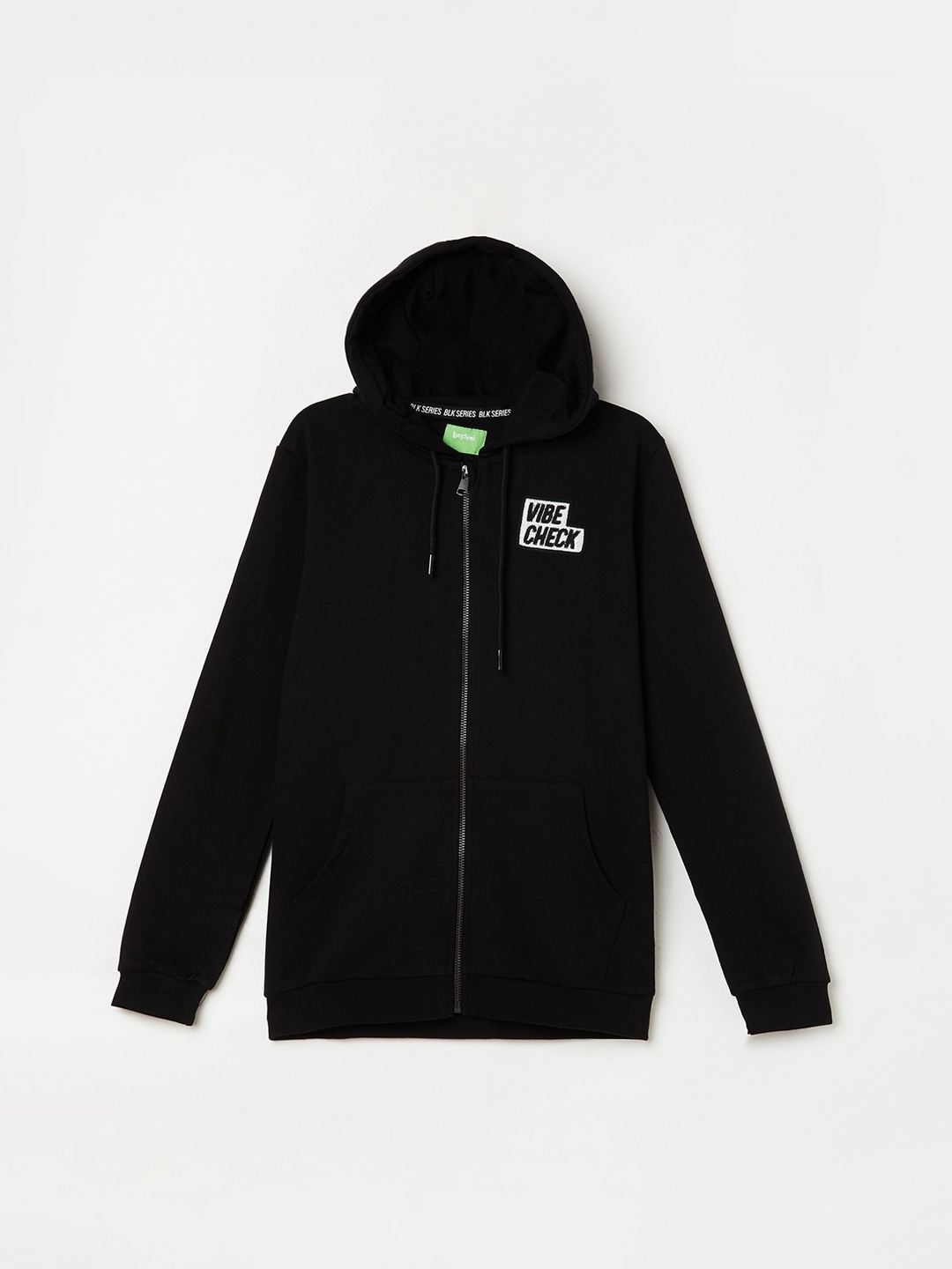 

Bossini Boys Black & White Cotton Hooded Sweatshirt
