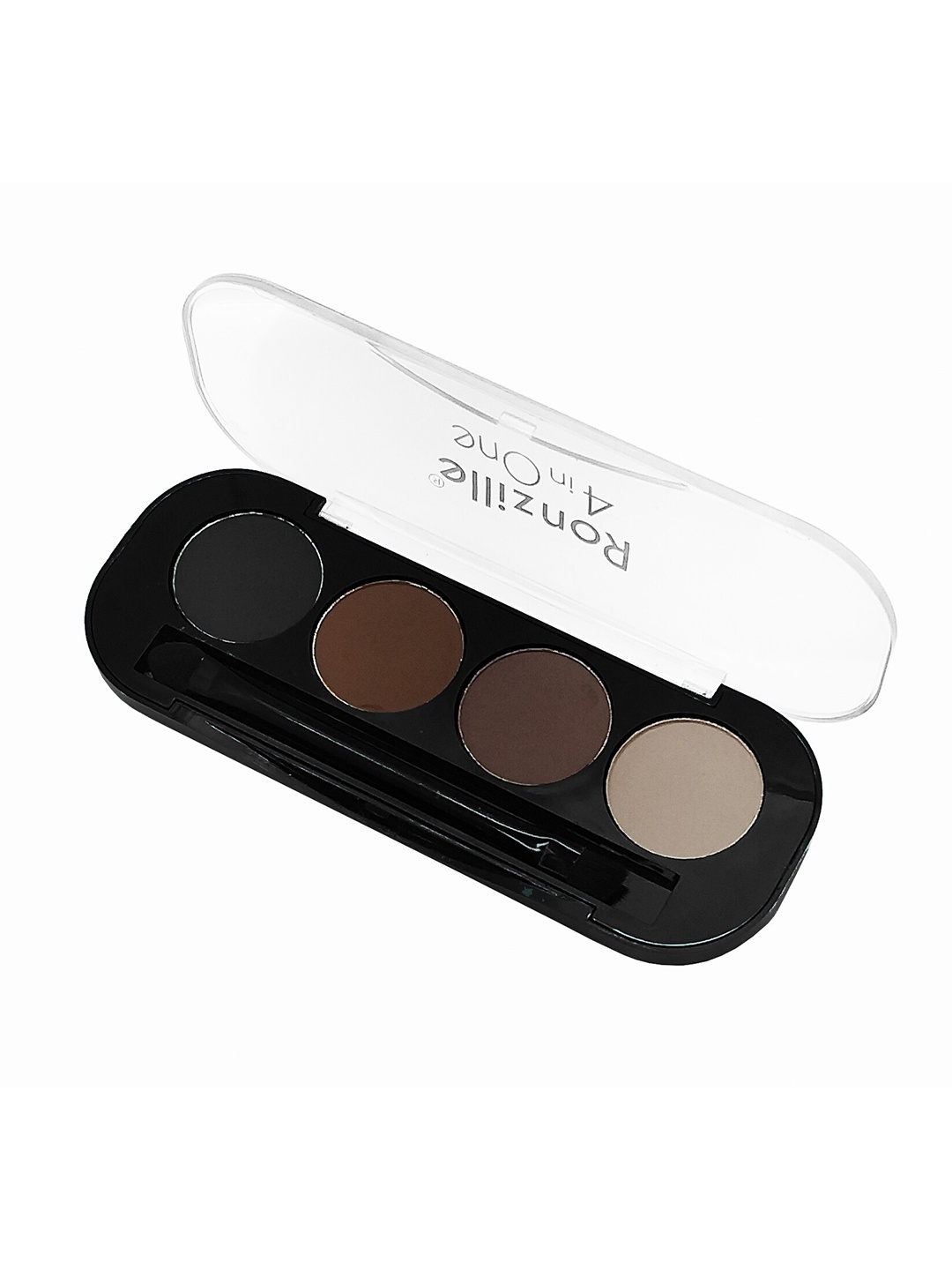 

Ronzille Unisex 4 in 1 Eyebrow Enhancer Powder Palette 10 gm, Brown