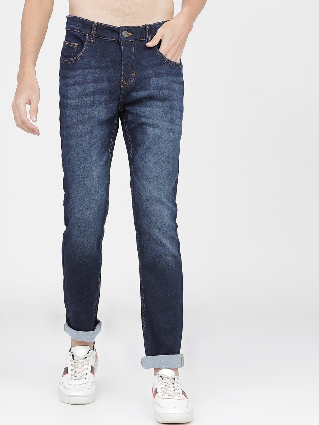

HIGHLANDER Men Blue Slim Fit Heavy Fade Stretchable Jeans