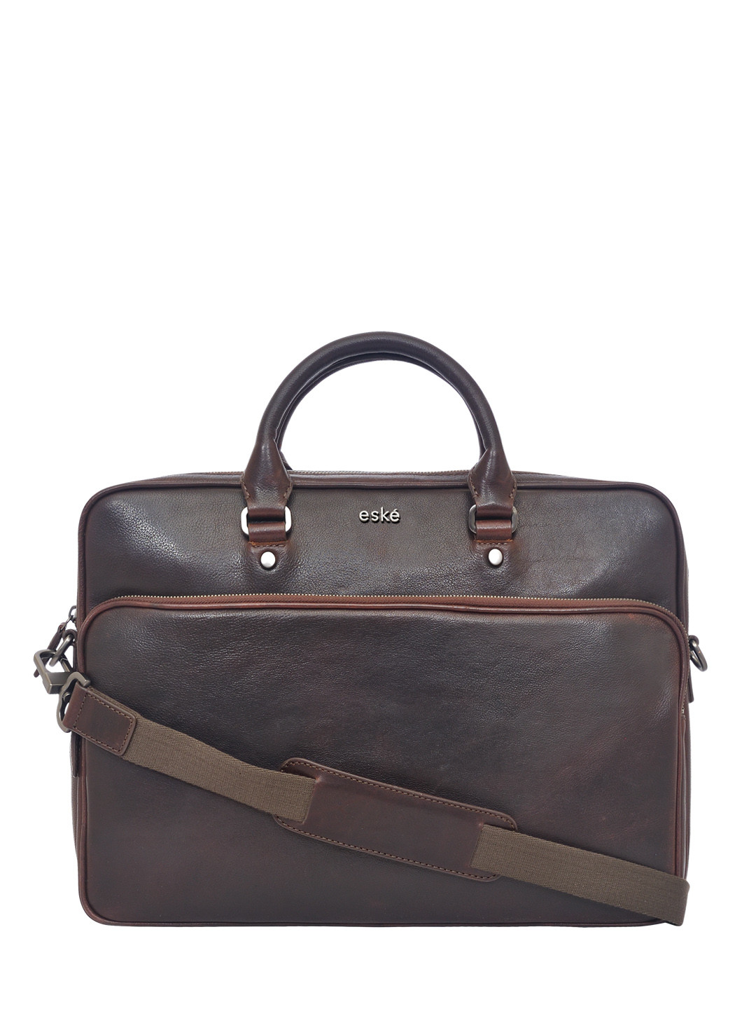 

Eske Men Brown Leather Laptop Bag