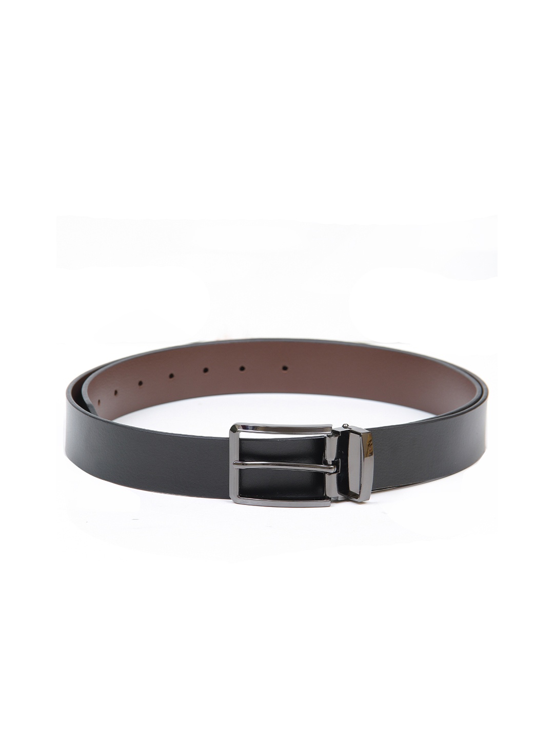 

Calvadoss Men Black Textured Leather Formal Belt