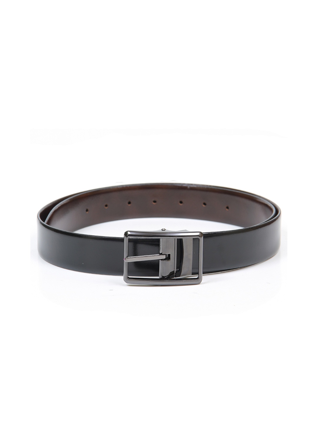 

Calvadoss Men Black Leather Reversible Formal Belt