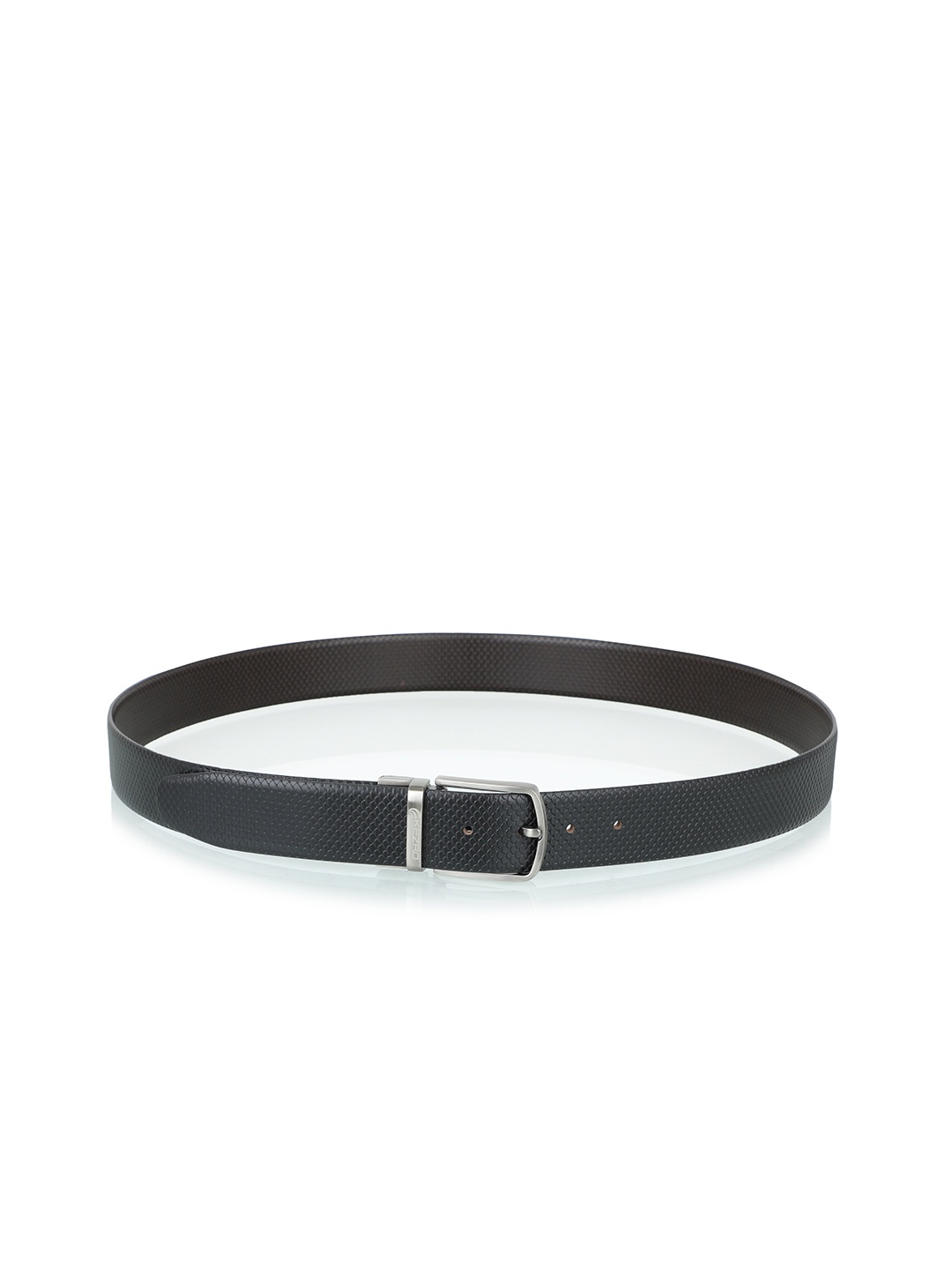 

KEZRO Men Black Textured Leather Formal Belt