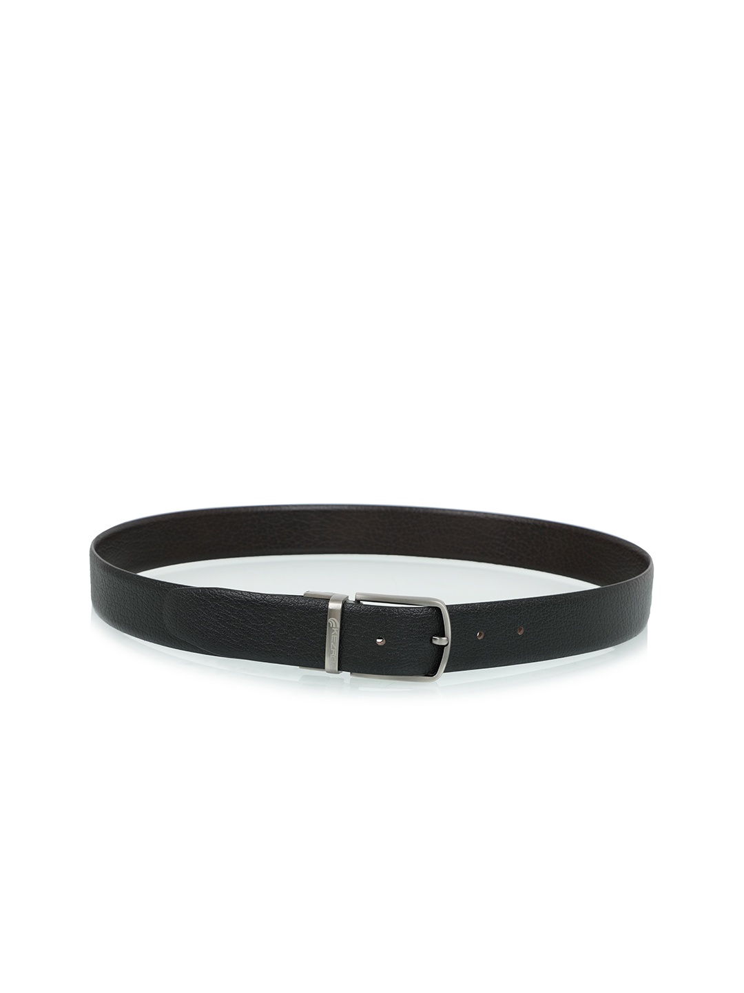 

KEZRO Men Black Textured Leather Formal Belt