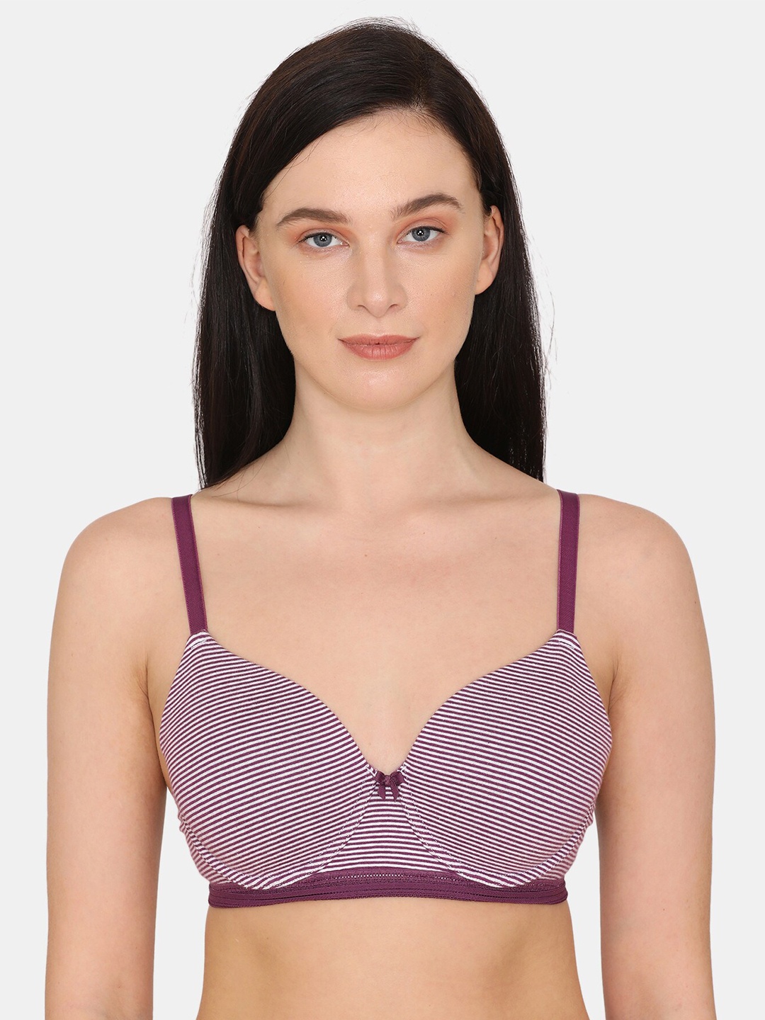 

Zivame Purple T-shirt Bra Underwired Lightly Padded
