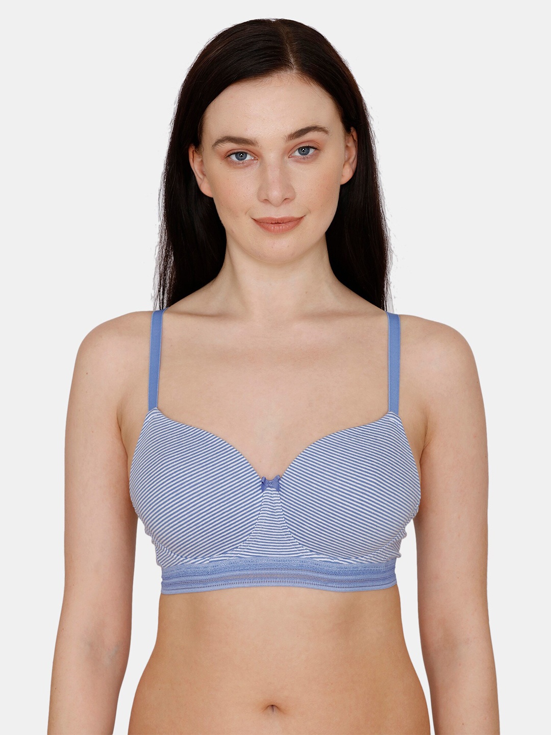 

Zivame Blue T-shirt Lightly Padded Bra