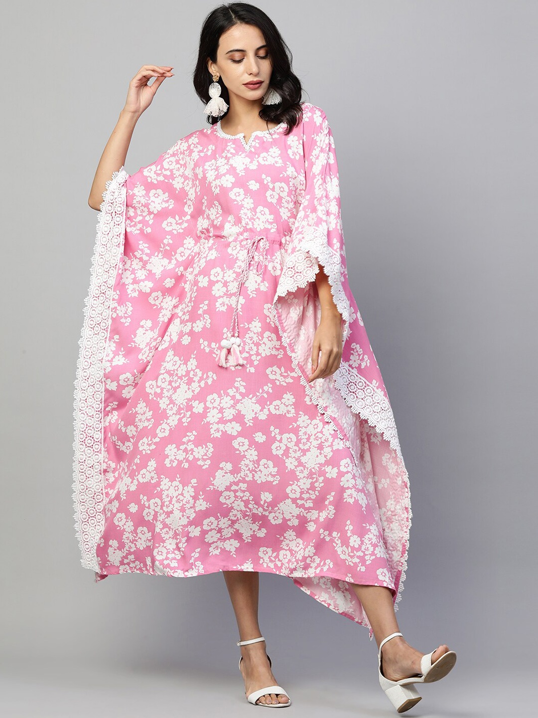 

FASHOR Pink Floral A-Line Dress