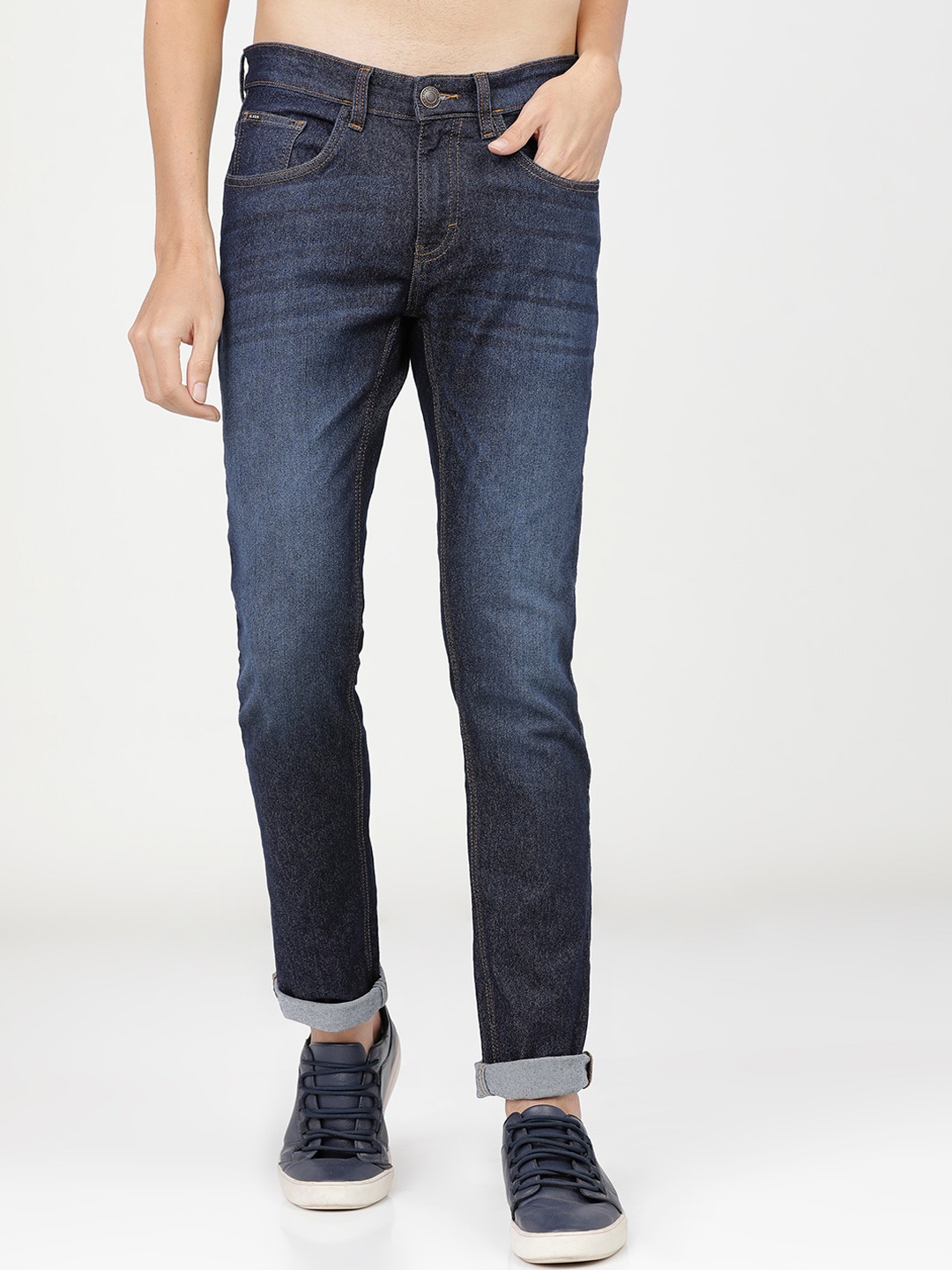 

HIGHLANDER Men Blue Slim Fit Light Fade Stretchable Jeans