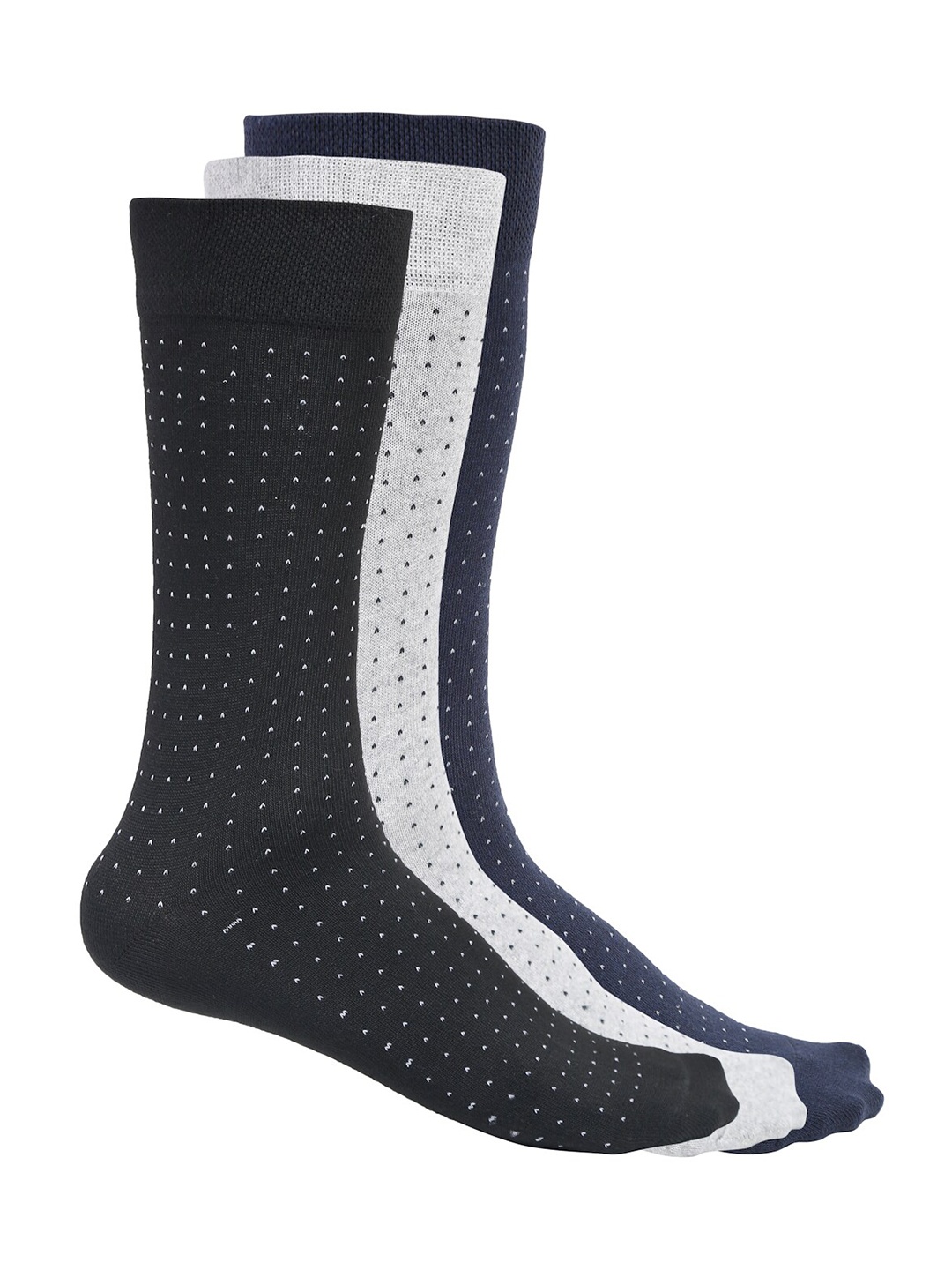 

Cantabil Men Pack of 3 Assorted Calf Length Socks