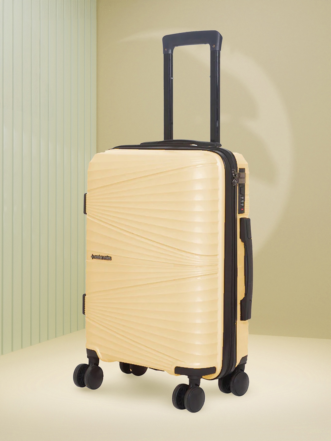 

Nasher Miles Mumbai Solid Hard-Sided Large Trolley Suitcase, Yellow