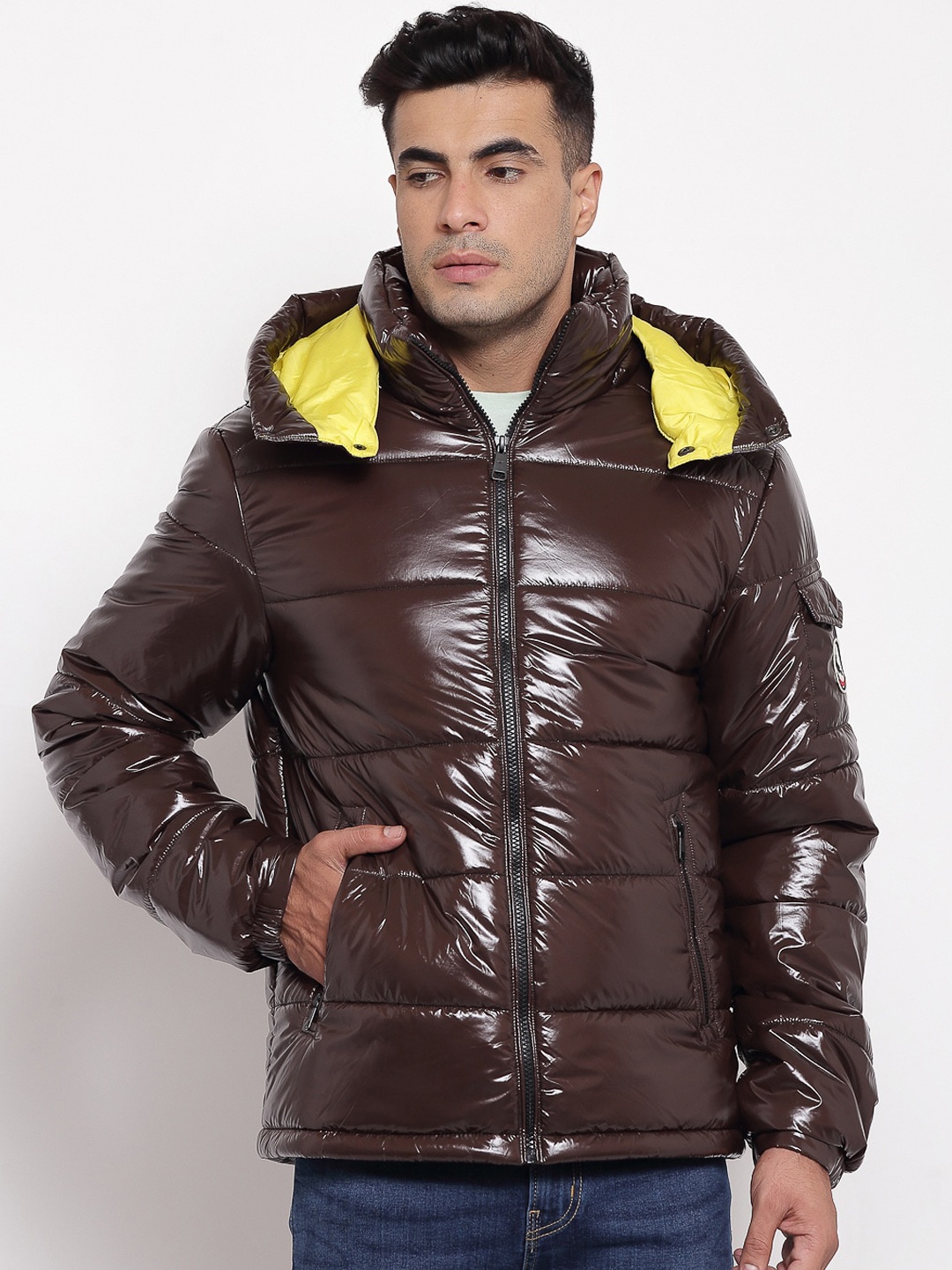 

Red Tape Men Brown Padded Jacket