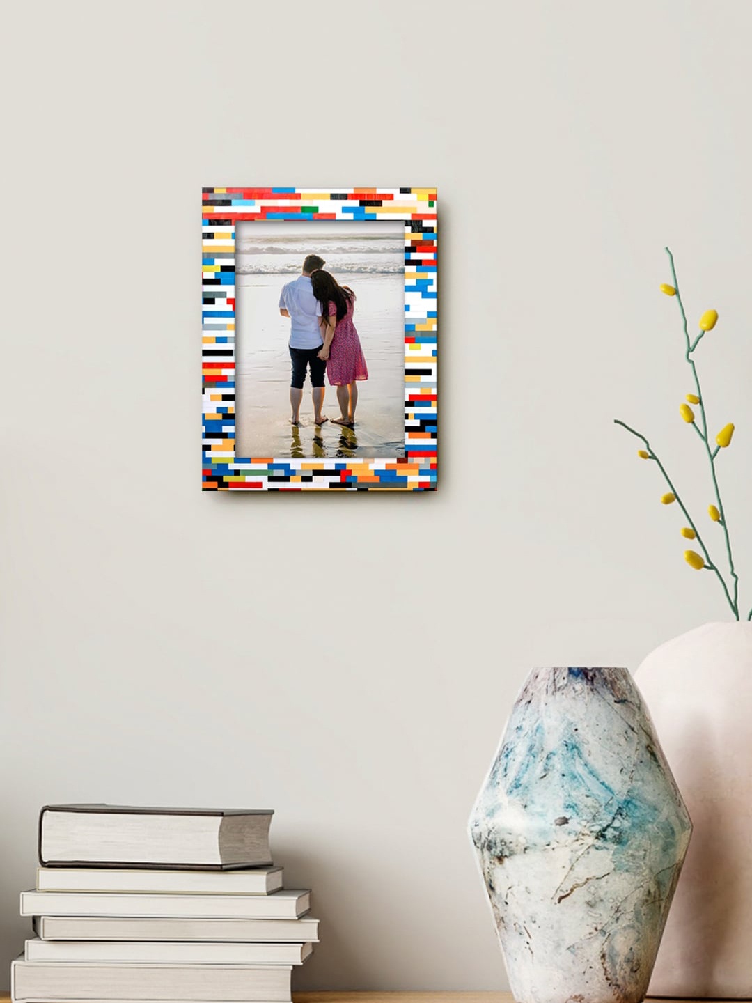 

999Store Multicoloured Printed MDF Wall Photo Frame, Multi