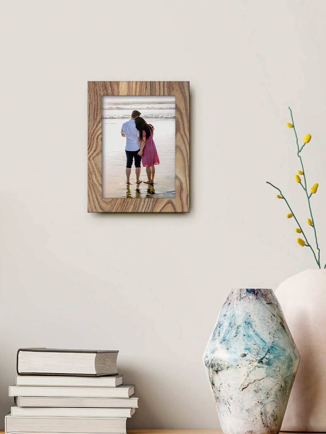 

999Store Brown Printed MDF Wall Photo Frame