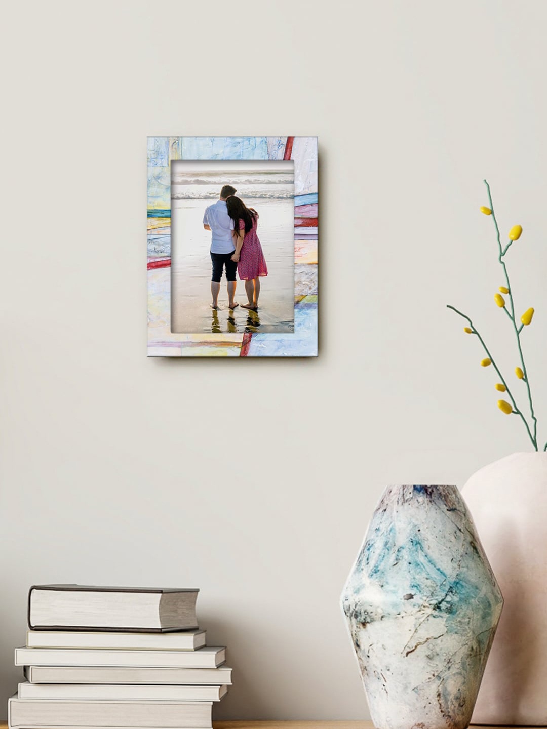 

999Store Multicolor Printed MDF Wall Photo Frame, Multi