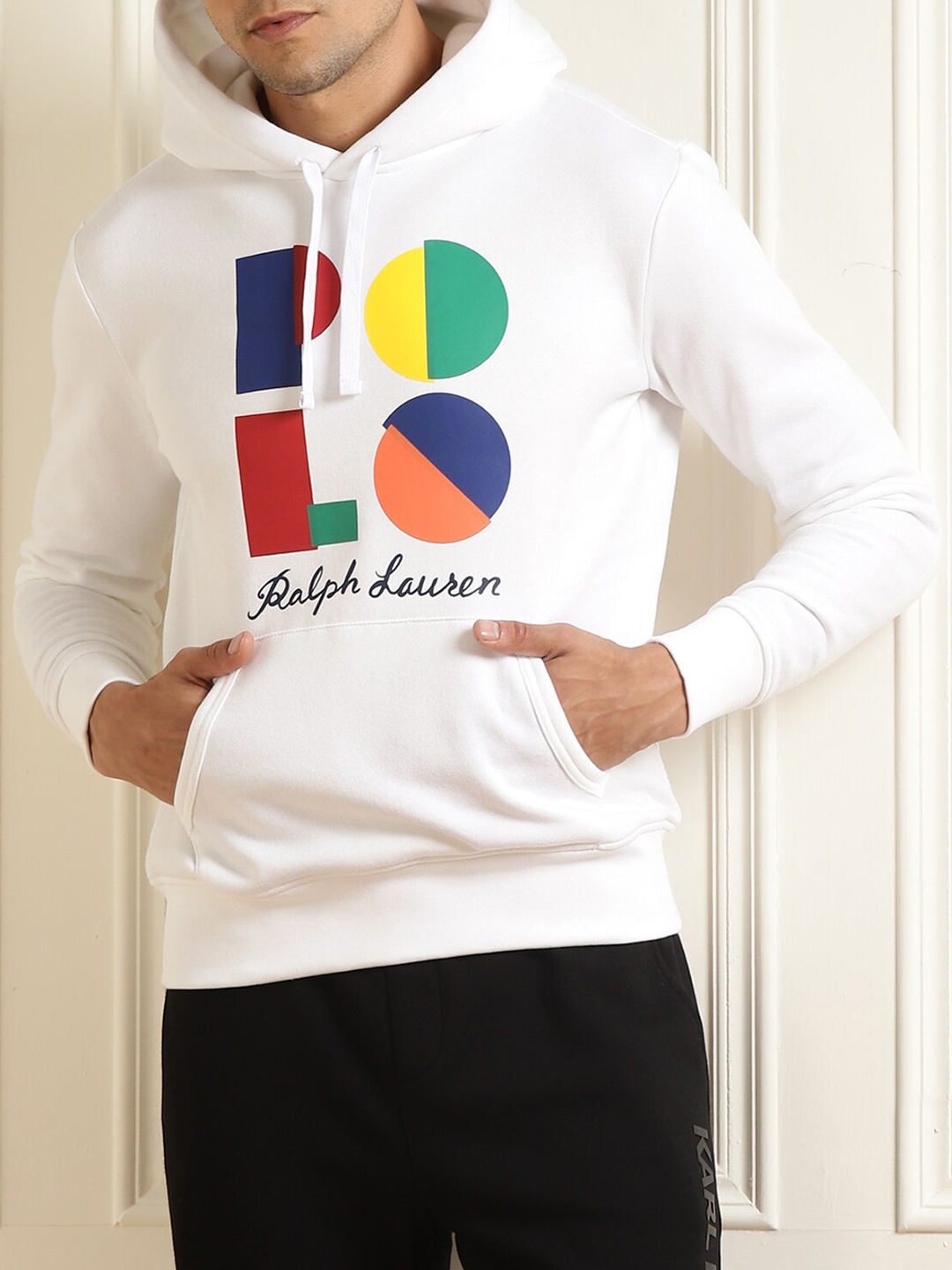 

Polo Ralph Lauren Men White Printed Cotton Sweatshirt