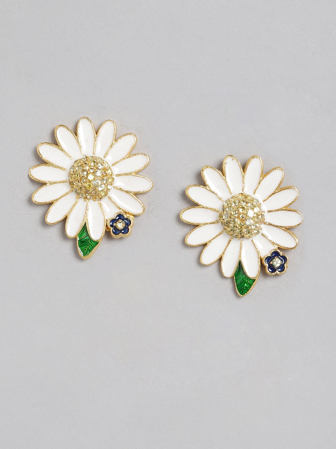 

BrashBug Multicoloured Floral Studs Earrings, Multi