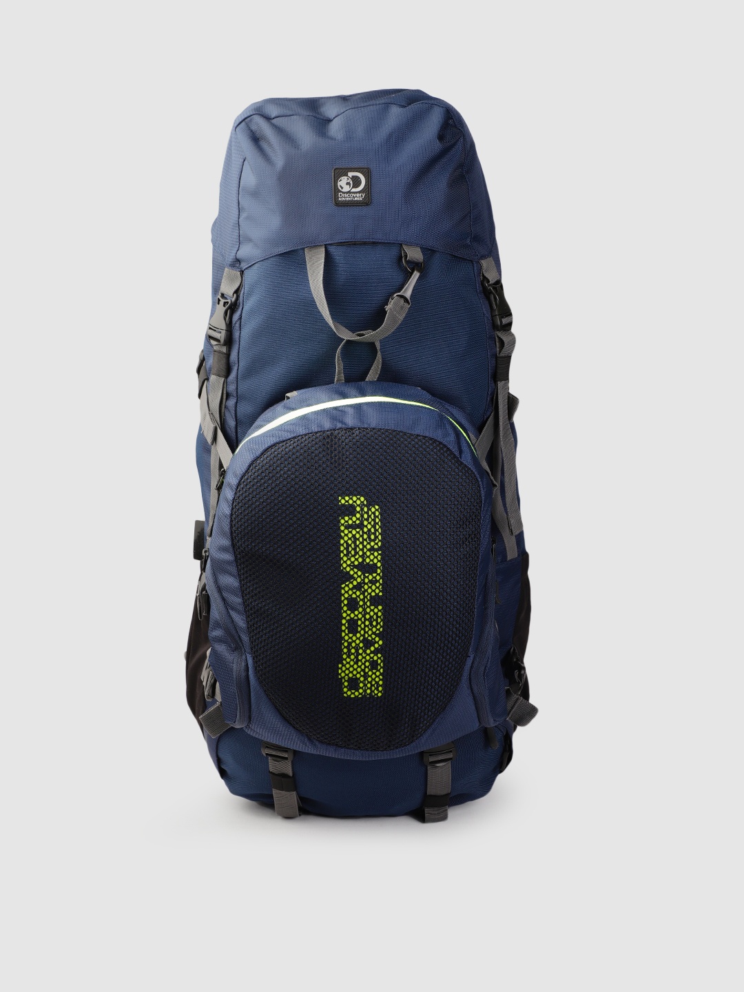 

The Roadster Lifestyle Co x Discovery Unisex Navy Blue & Green Rucksack