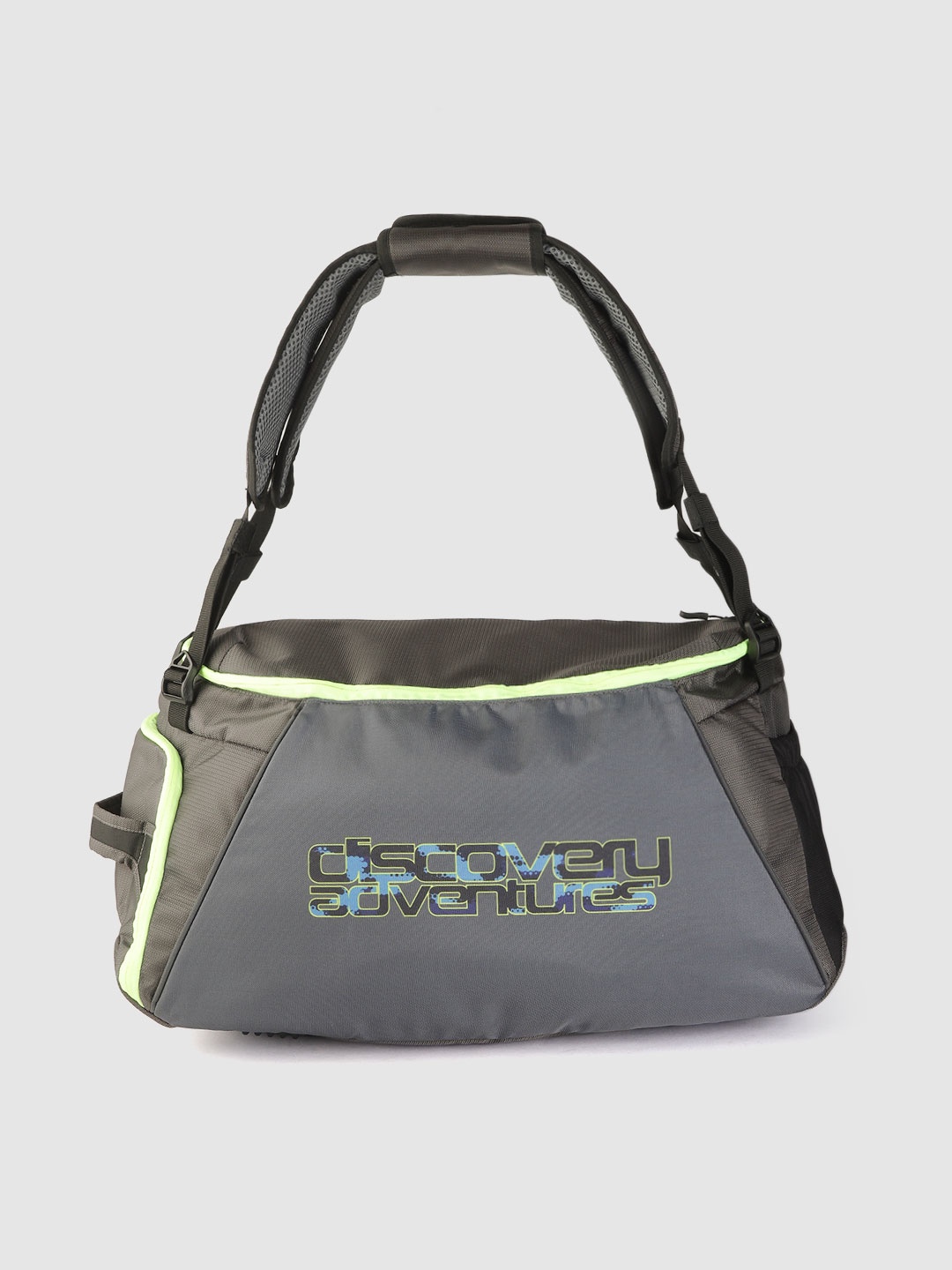 

The Roadster Lifestyle Co X Discovery Adventures Unisex Charcoal Grey Printed Duffle Bag - 36 L