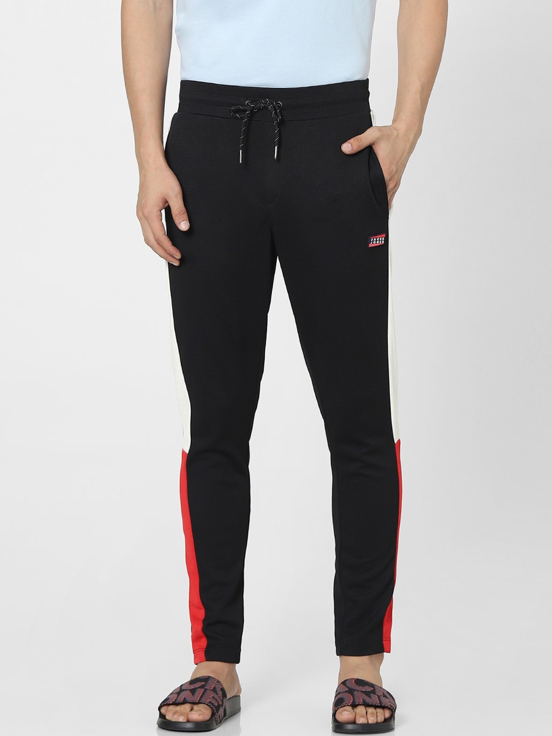 

Jack & Jones Men Black Solid Regular Fit Track Pants