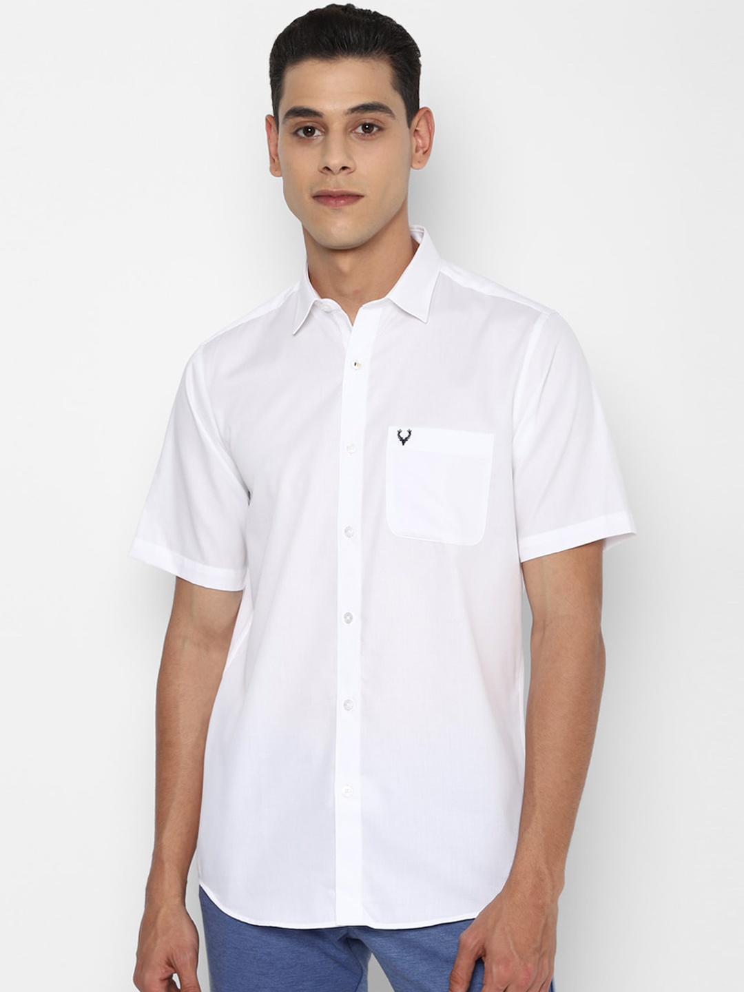 

Allen Solly Men White Slim Fit Opaque Casual Shirt