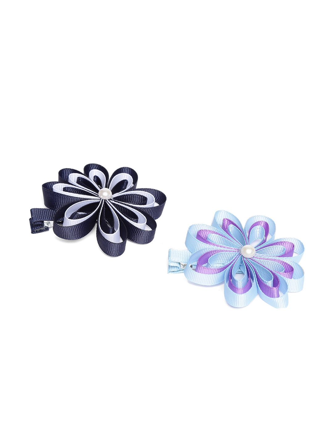 

Elaa Girls Navy Blue & Blue Set of 2 Alligator Hair Clip