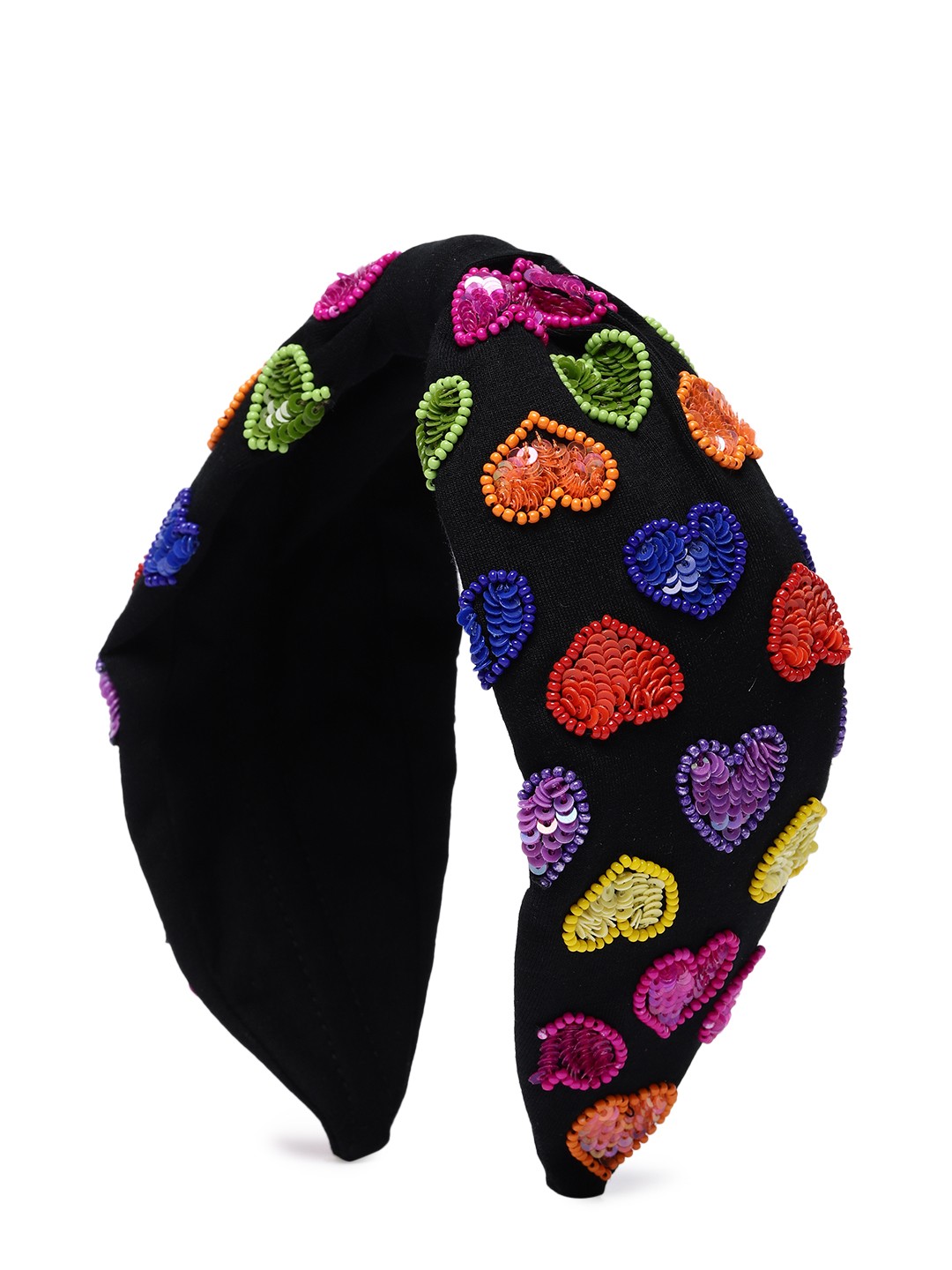 

Elaa Women Black Embellished Hairband