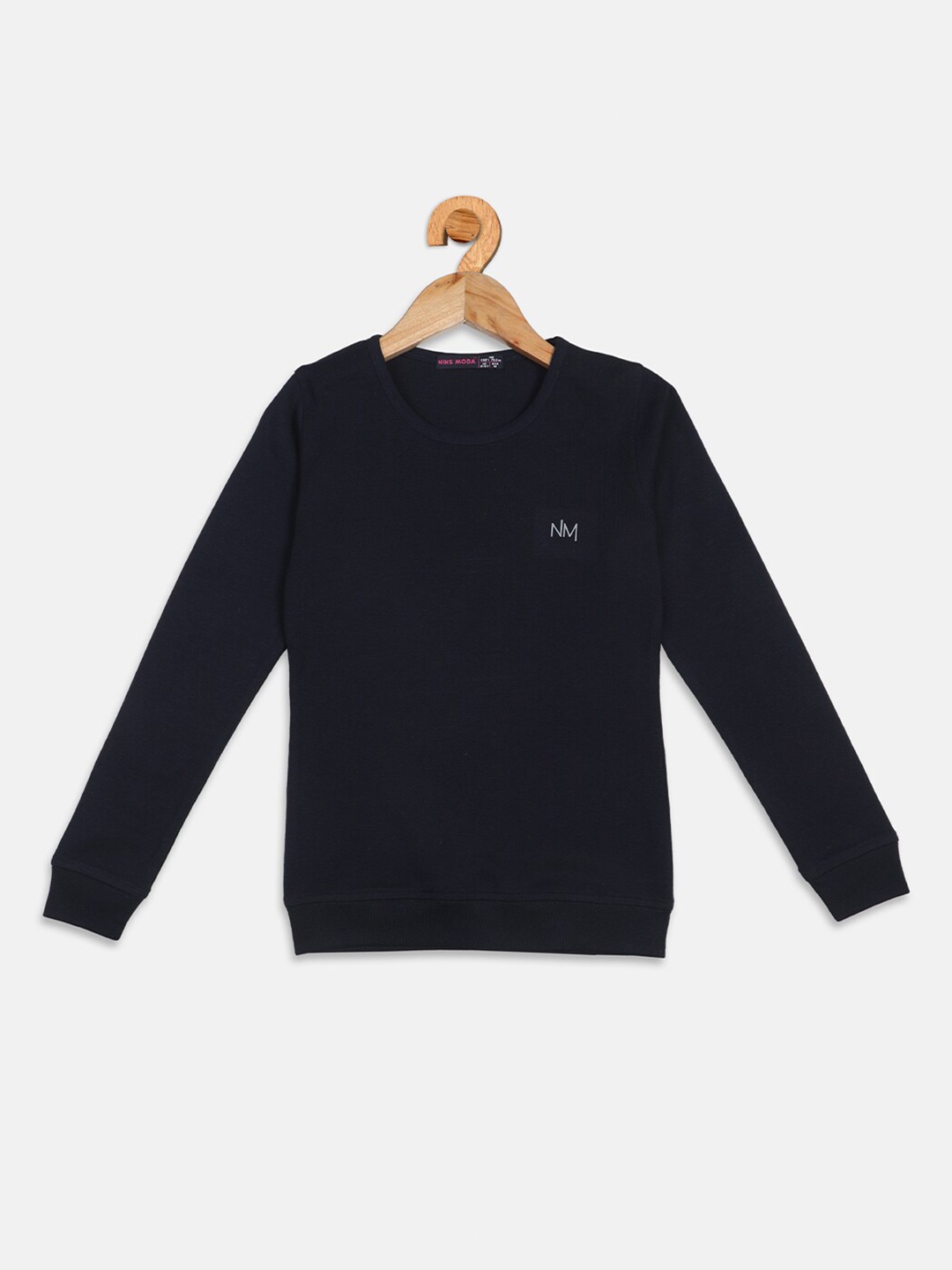 

Nins Moda Navy Blue Prewinter Regular Top