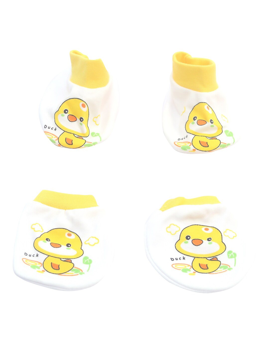 

Spiky Kids Yellow & White Cotton Socks