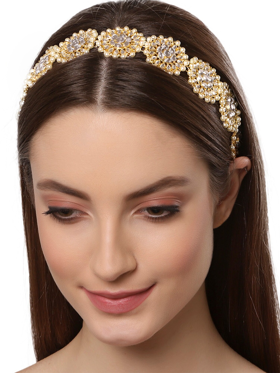 

KARATCART Women Gold-Toned Embellished Hairband